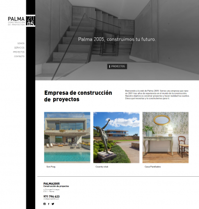 Diseño web corporativa Palma 2005